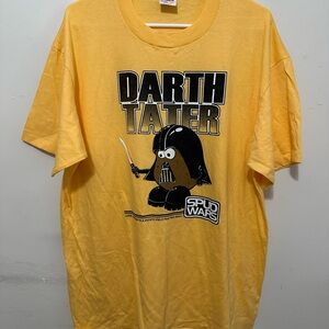 Vintage Spud Wars Darth Tater Idaho Potatoes T Shirt On Anvil Men’s Size X-Large